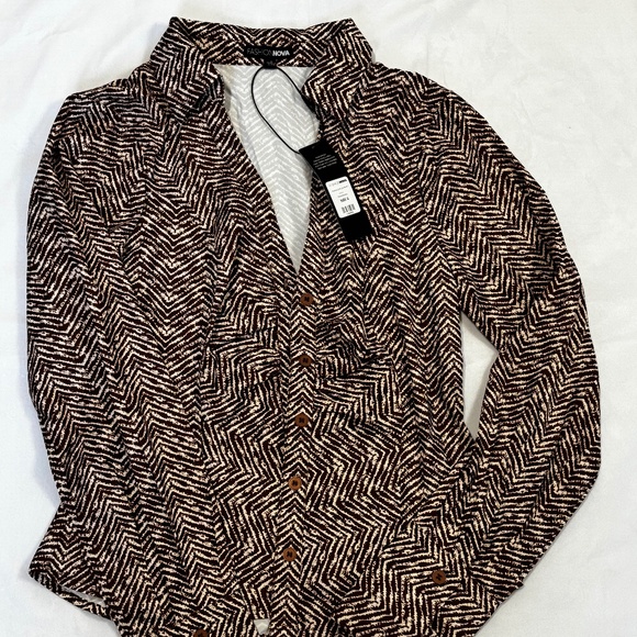 Kamila Challis Brown Shirt - Picture 1 of 3